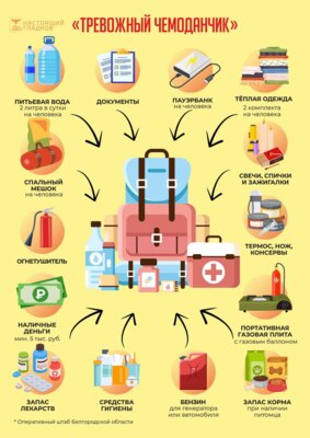 ​Гладков показал «тревожный чемоданчик» на случай отключения света и тепла