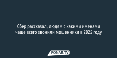 Сбер рассказал, людям с какими именами чаще всего звонили мошенники в 2025 году
