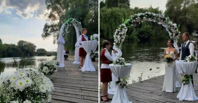 ​На белгородской набережной впервые зарегистрировали брак