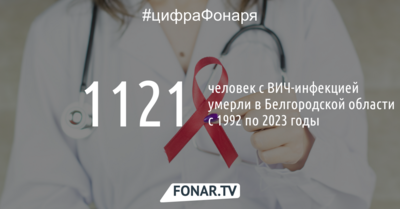 За 21 год в Белгородской области умерли 1121 человек с ВИЧ