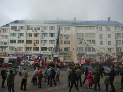 В Белгороде потушили пожар в доме напротив НИУ «БелГУ»
