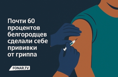 Почти 60 процентов белгородцев сделали себе прививки от гриппа