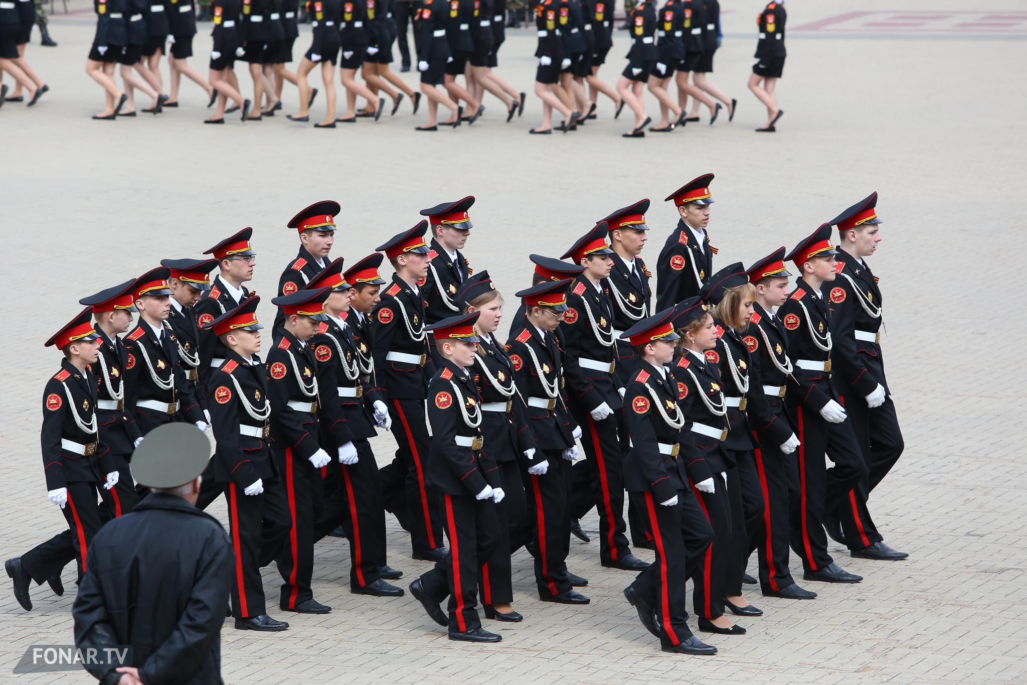 Парад военно-патриотических клубов и кадетских классов школ Белгородской области, Белгород, 23 апреля 2016 года