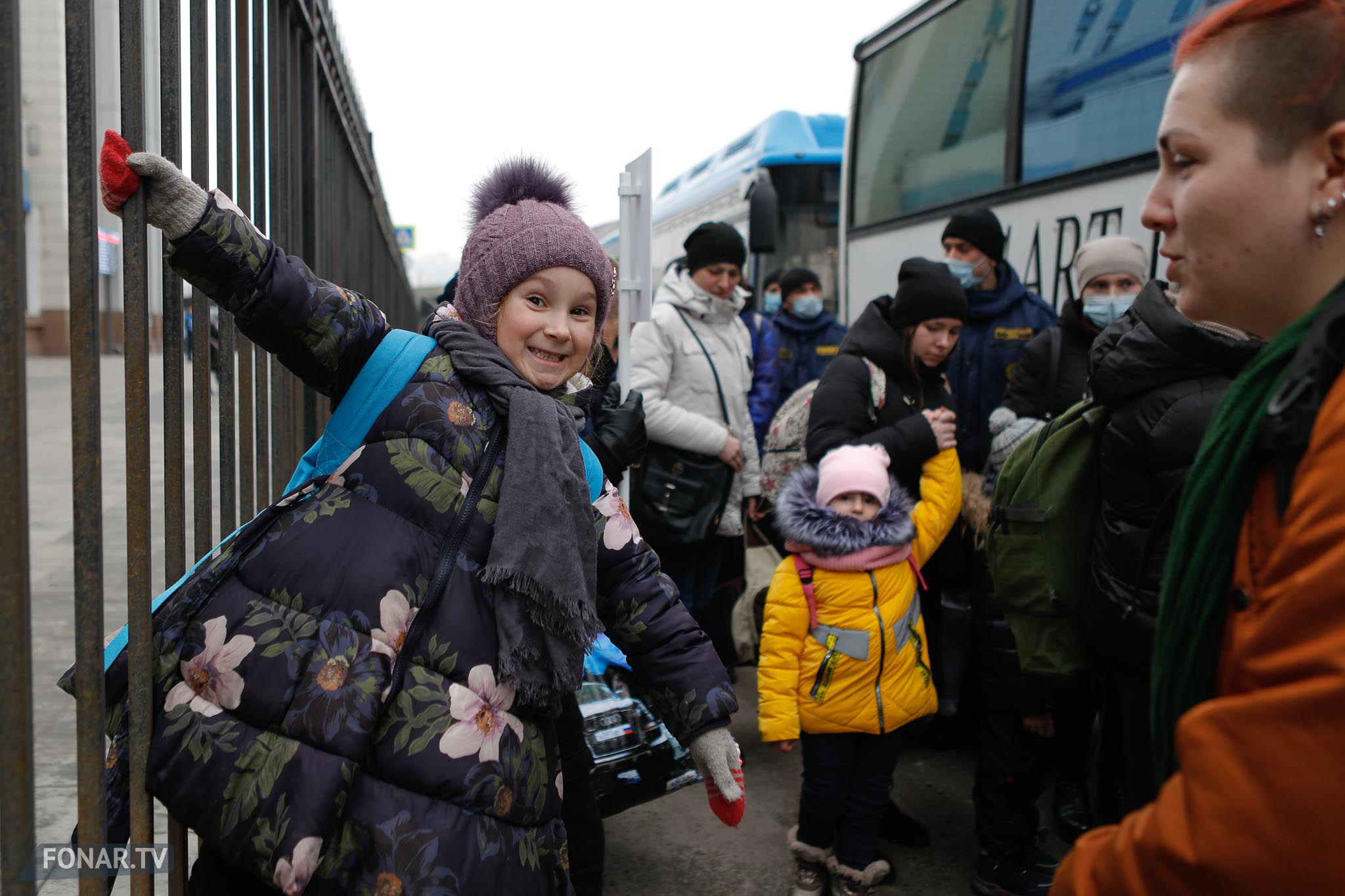 Прибытие в Белгород первого поезда с беженцами из Донбасса, 22 февраля 2022 года